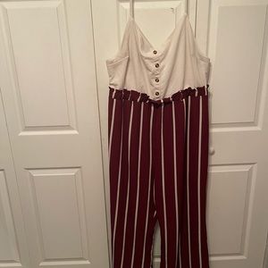 Rue 21 maroon jumpsuit size 4x
